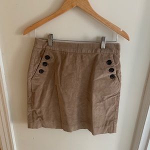 Banana Republic tan corduroy skirt